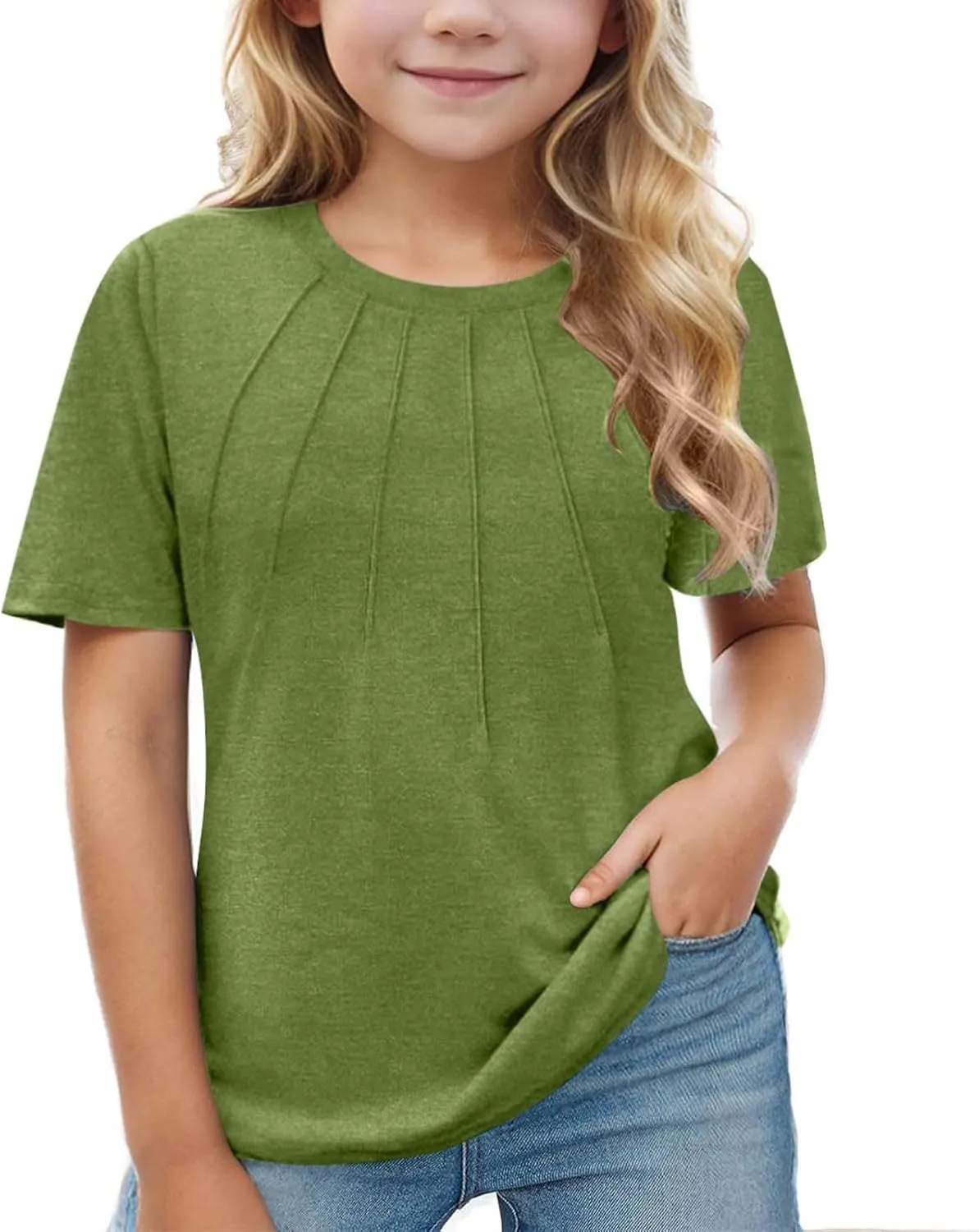 Girls' Blouses & Buttontodown Shirts Sleeve Fashion Tops Tees 5 14 Years Girl Tops