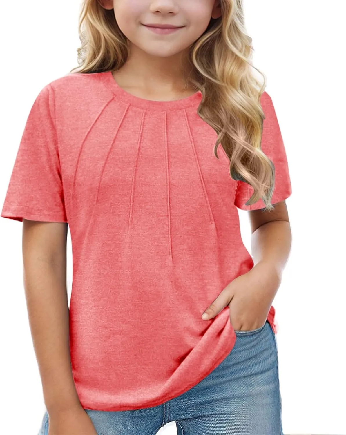 Girls' Blouses & Buttontodown Shirts Sleeve Fashion Tops Tees 5 14 Years Girl Tops