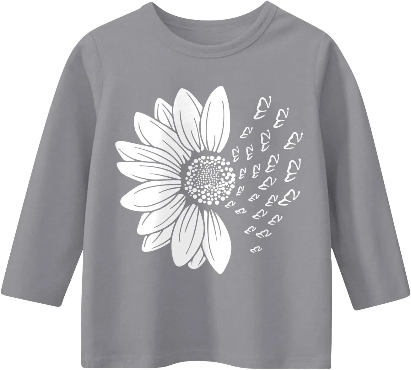 Girls Casual Tops 3/4 Sleeve Floral Tee Shirts Crewneck Casual Blouses Summer Trendy Clothes 2025