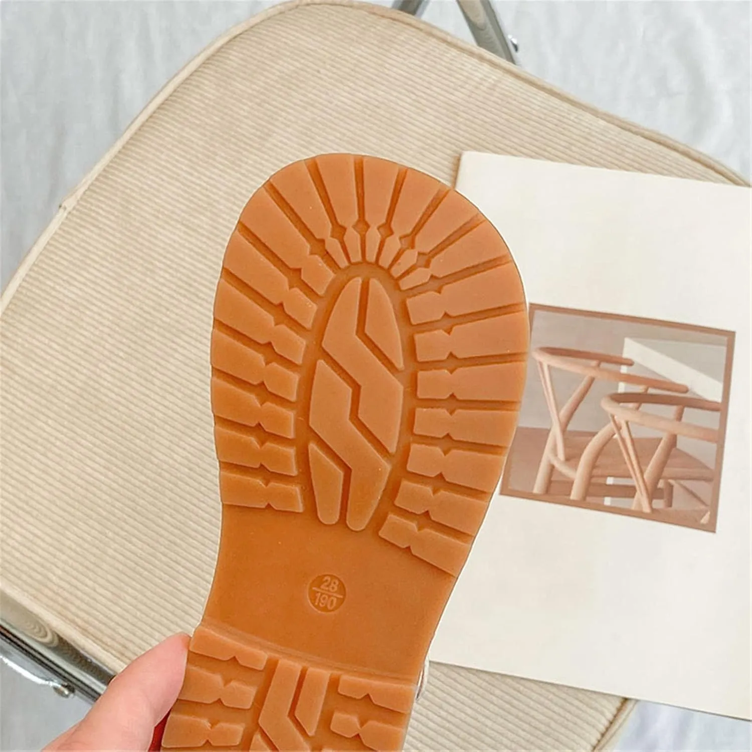 Girls Dress Sandals Leather Soft Closed Toe Princess Flat Shoes Summer Outdoor Beach Sandals(Toddler/Little Kid) (Beige, 10.5 Little Child)
