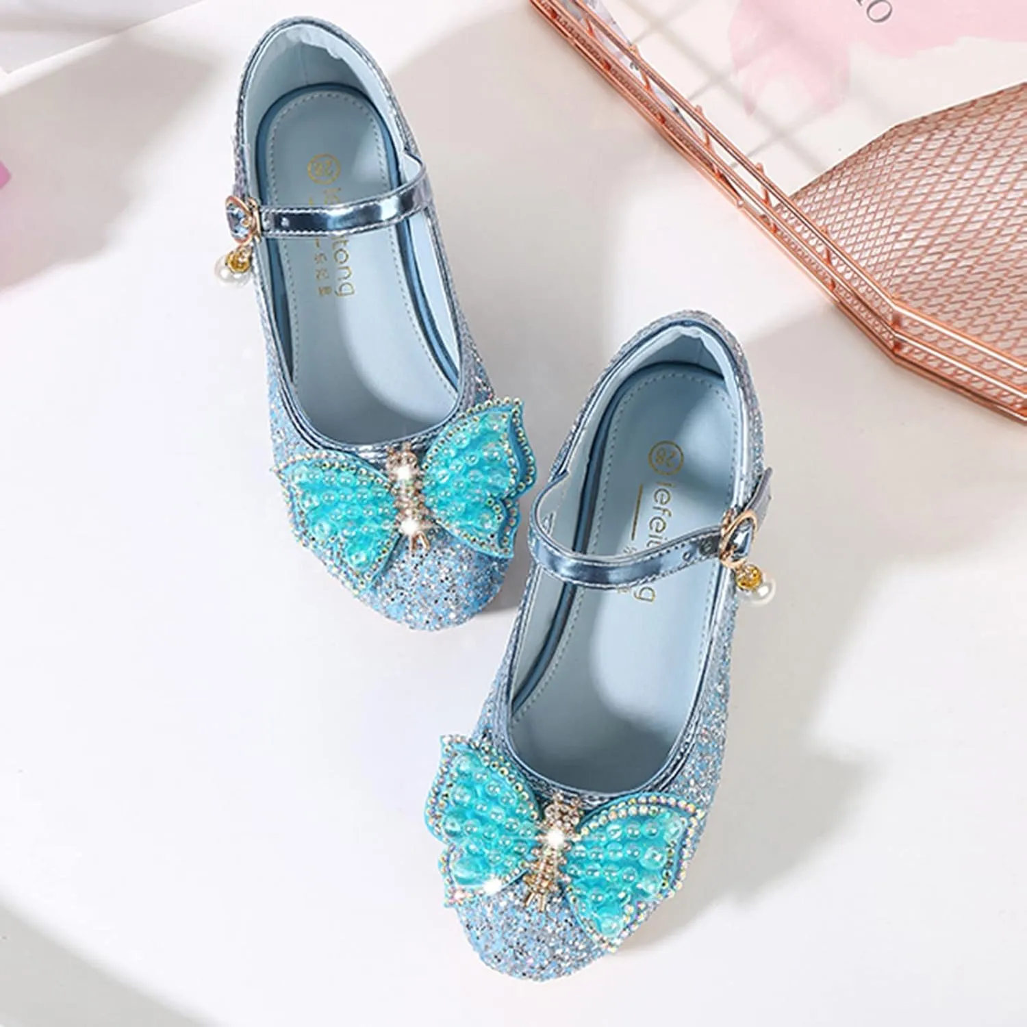Girls Flip Flops Size 10 Toddler Toddler Little Kid Girls Dress Pumps Glitter Sequins Cute House Shoes Girls