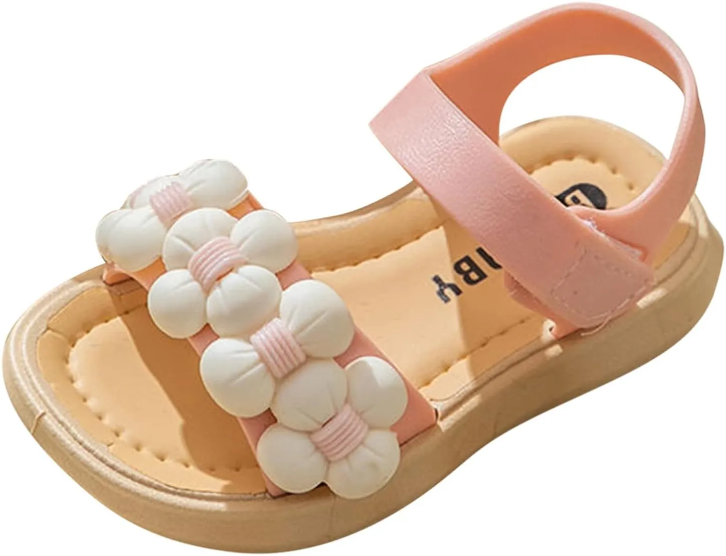 Girls' Sandals Children Sandals Thickened Summer Princess Fashion Soft Sole Children Girls Baby Beach Sandals (Pink, 6 Toddler)