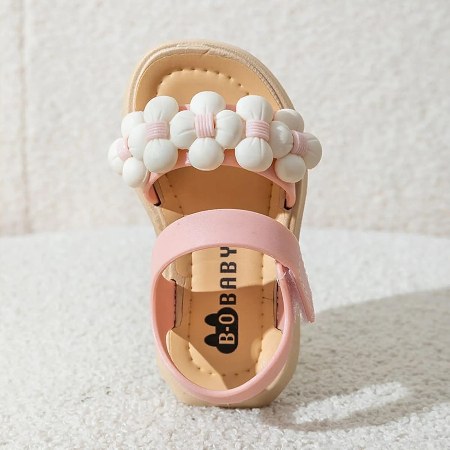Girls' Sandals Children Sandals Thickened Summer Princess Fashion Soft Sole Children Girls Baby Beach Sandals (Pink, 6 Toddler)