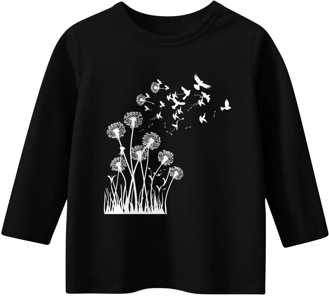 Girls Summer T Shirts 3/4 Sleeves Cowl Neck Girls Tops Short Sleeve Blouses Tunic Tops Print Casual Shirts Cute Tops Tee
