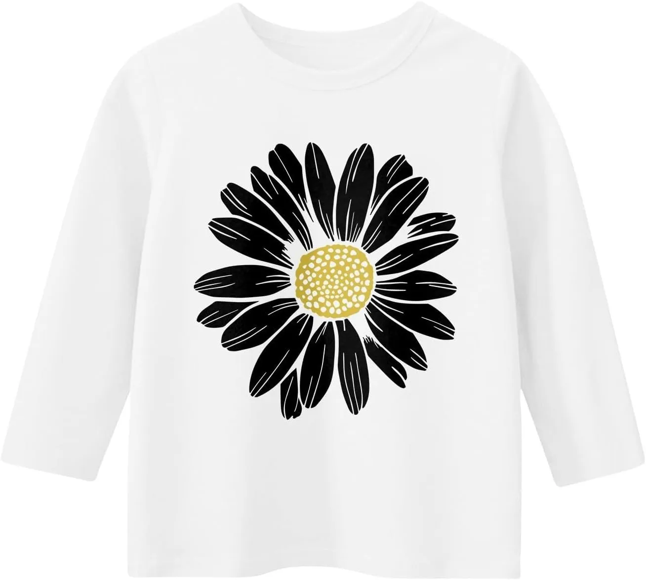 Girls Summer T Shirts 3/4 Sleeves Cowl Neck Girls Tops Short Sleeve Blouses Tunic Tops Print Casual Shirts Cute Tops Tee