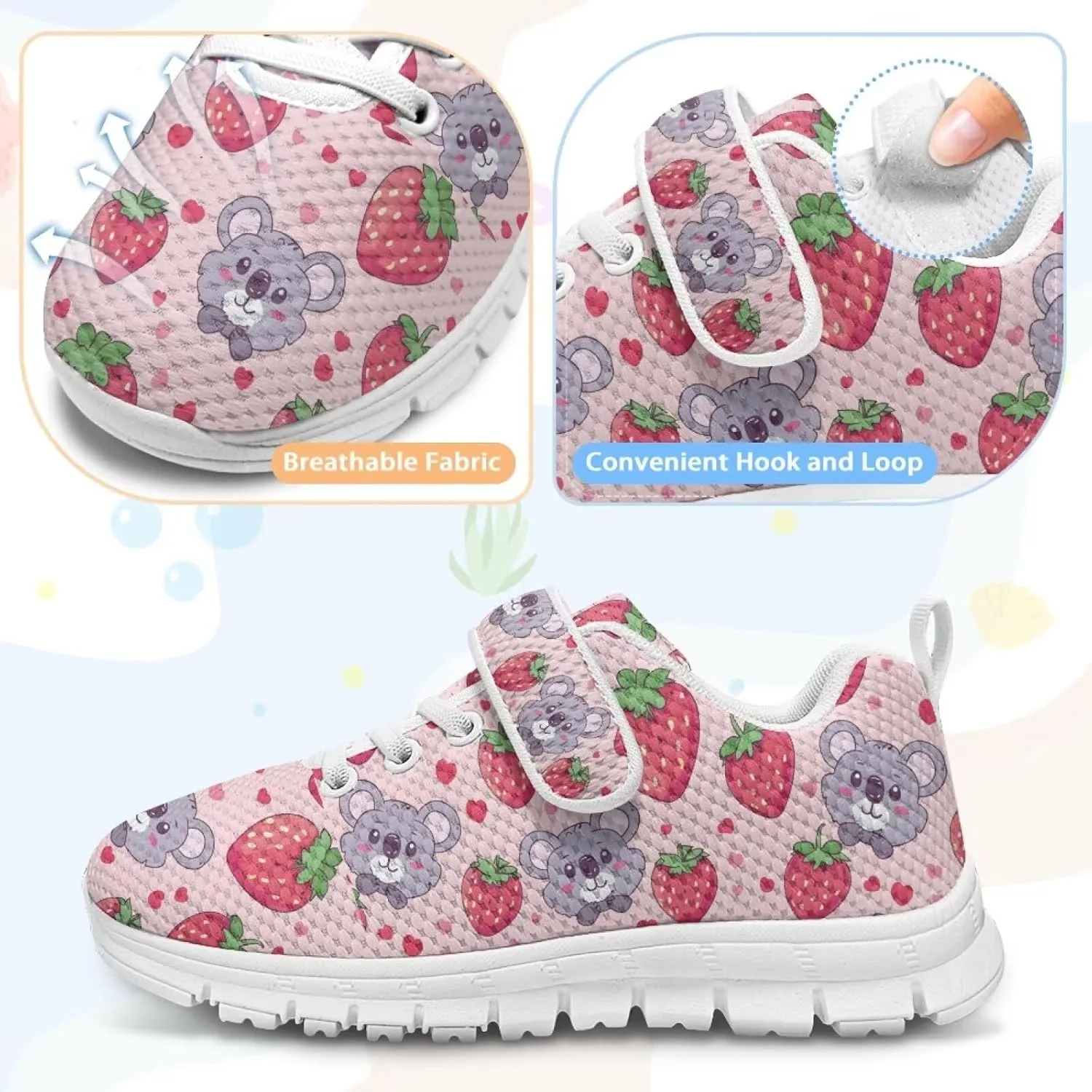 Girls Tennis Shoes School Running Shoes Little Kids Slip On Sneakers