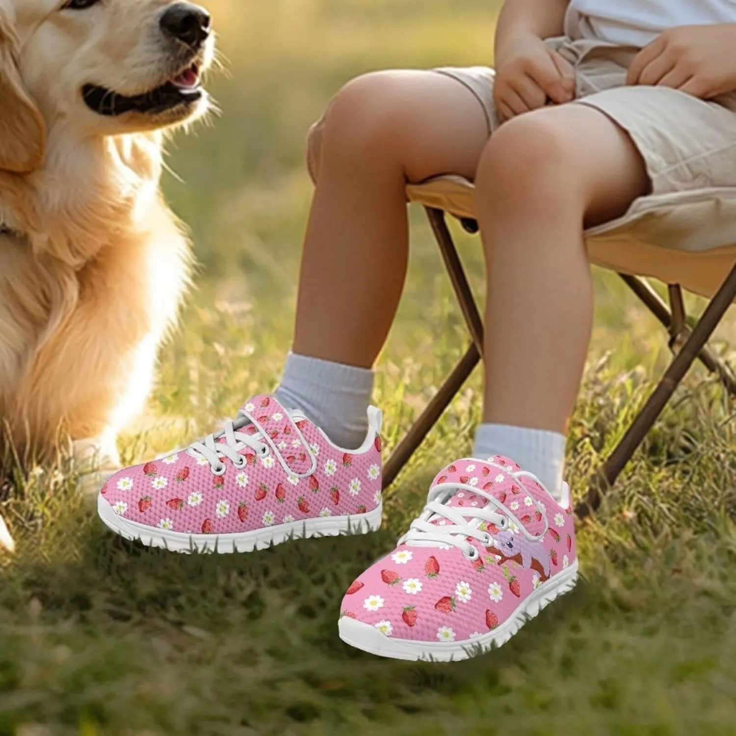 Girls Tennis Shoes School Running Shoes Little Kids Slip On Sneakers