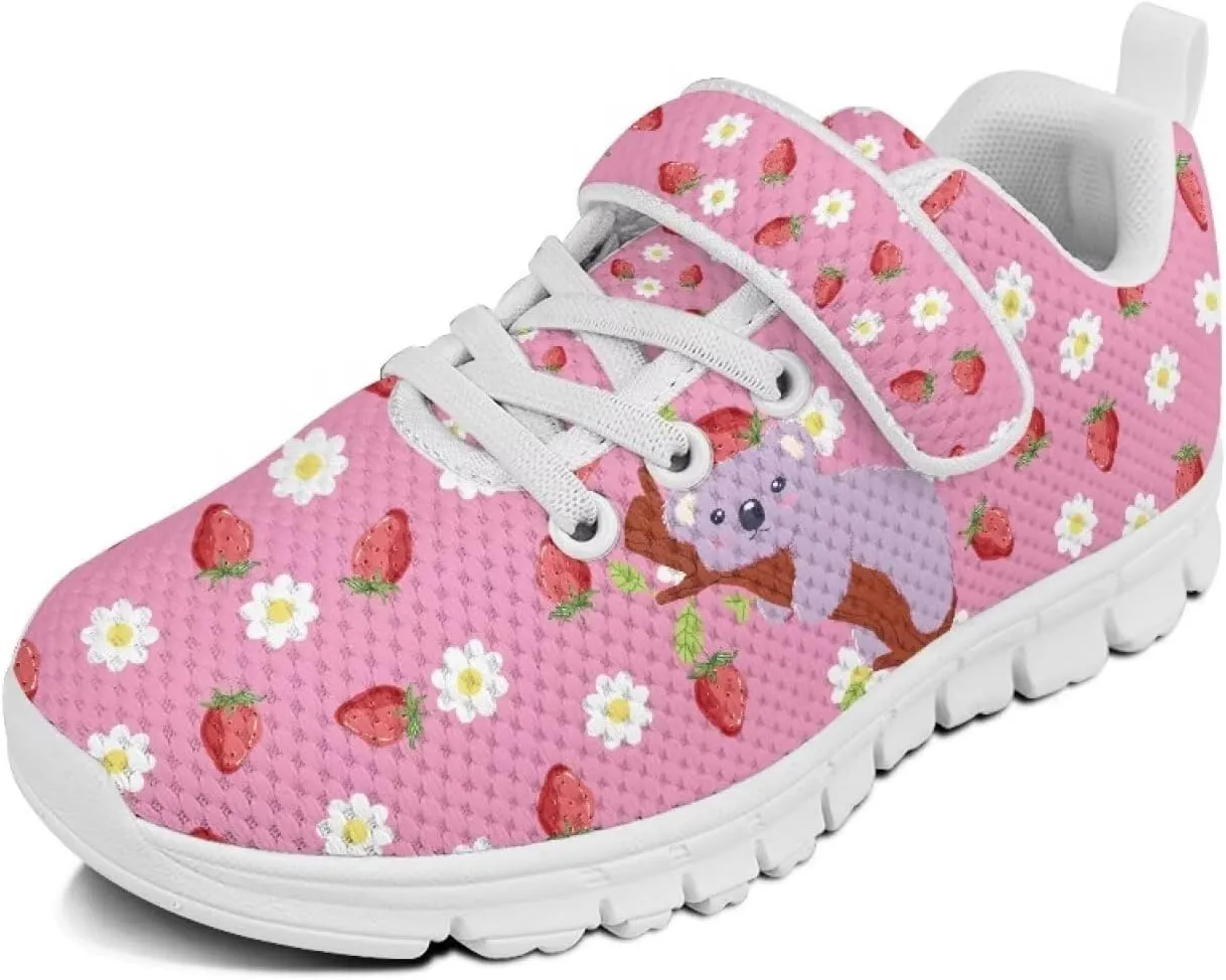 Girls Tennis Shoes School Running Shoes Little Kids Slip On Sneakers