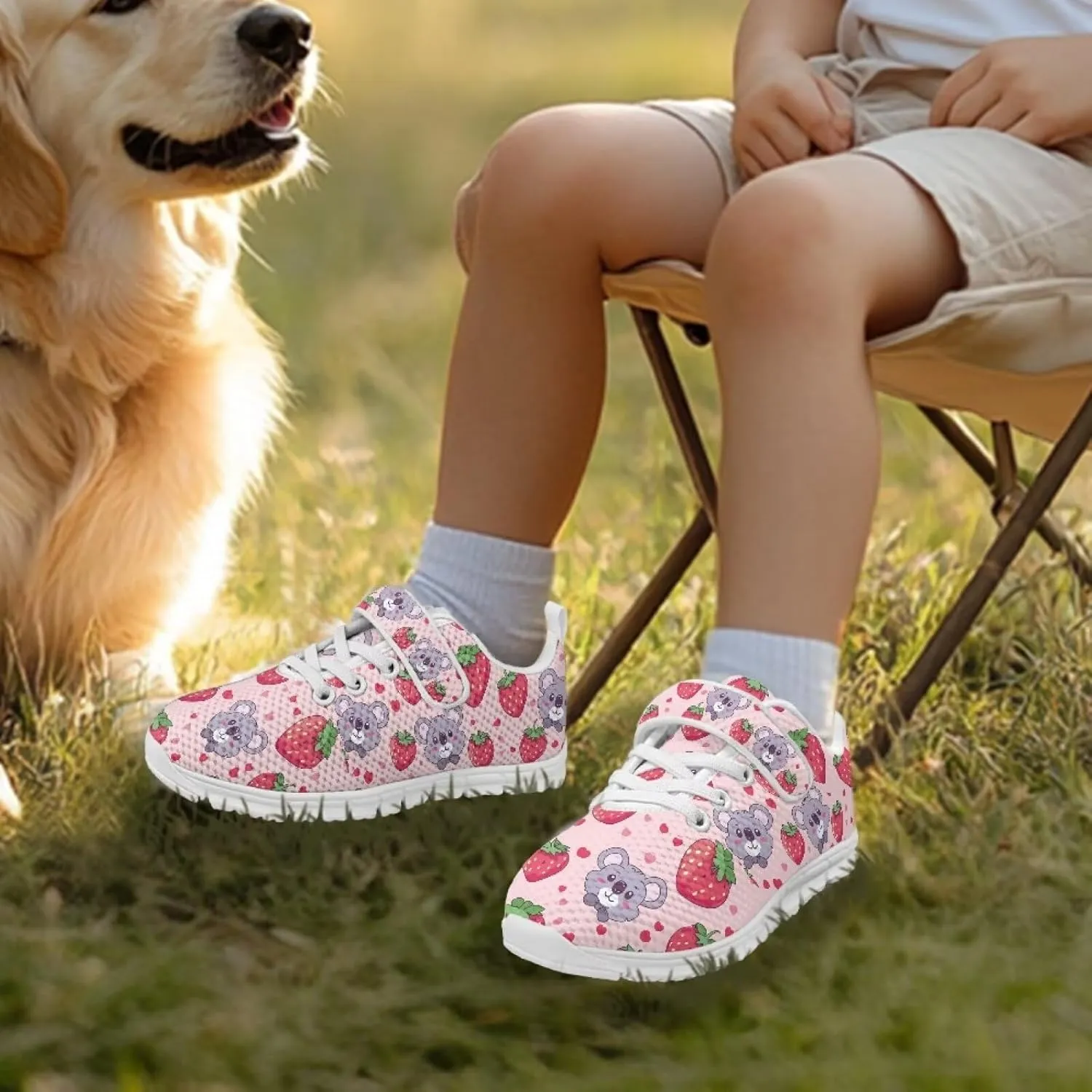 Girls Tennis Shoes School Running Shoes Little Kids Slip On Sneakers