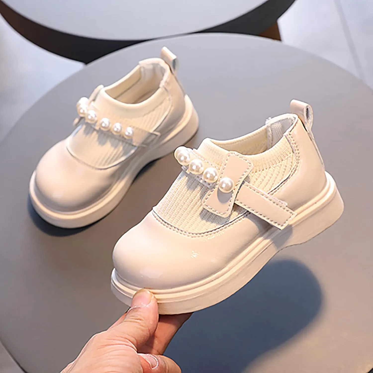 Girls Toddler Little Kid Big Kid Dress Flat Ballerina Shoe Leather Shoes Comfort Dress Shoes Single Booths for Kids