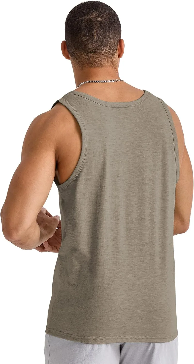 Hanes Men's Originals Tri-Blend Tank Top, Lightweight Tanks For Men, Sleeveless Tank Shirt