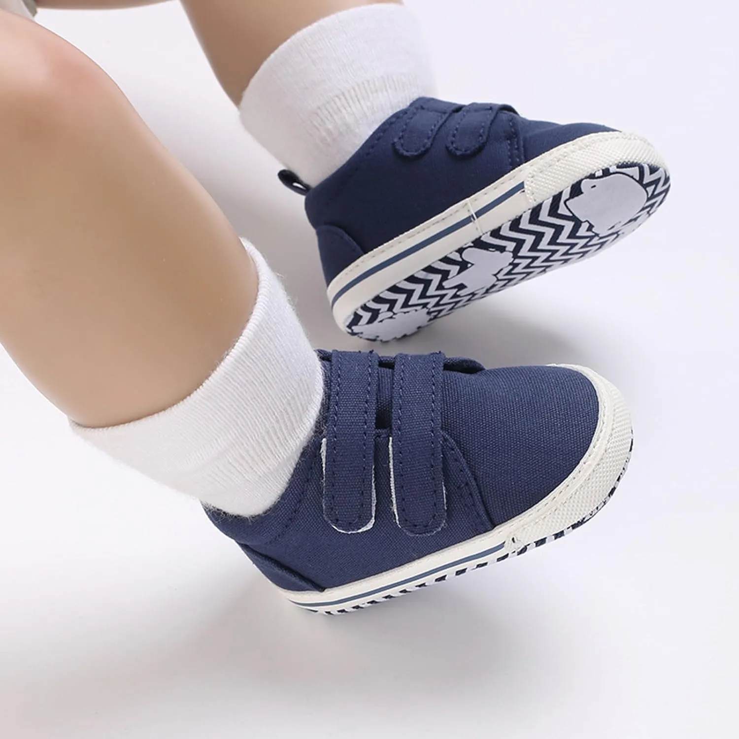 Infant Boys Girls Ankle Sneakers Lightweight Comfortable High Top Flat Bottom Casual Shoes for Outdoor Walking