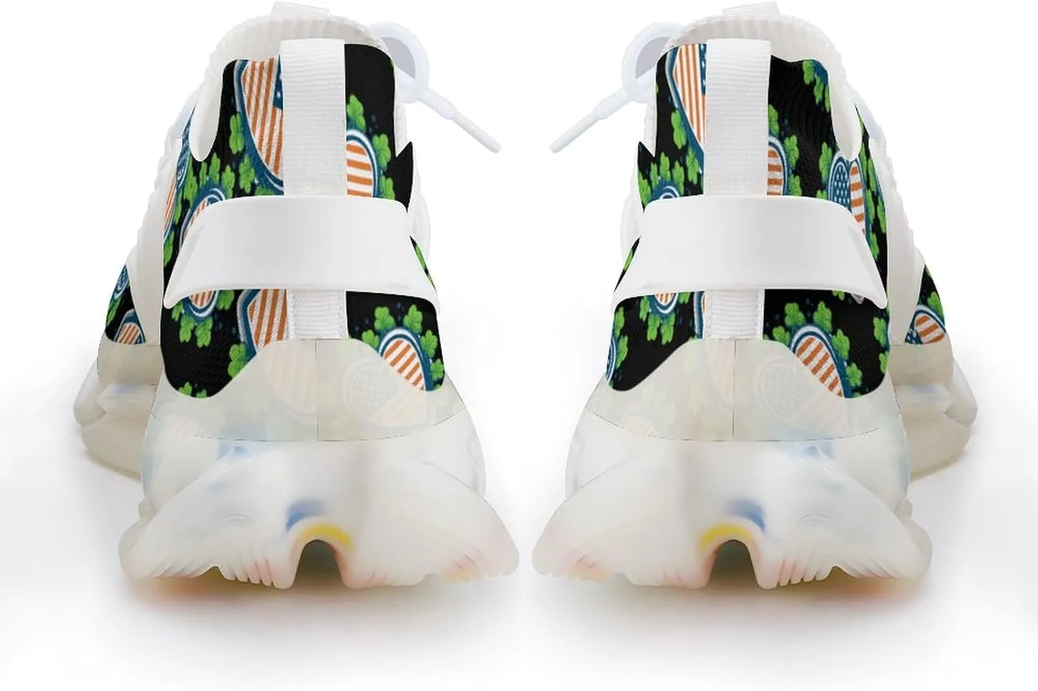 Irish American Flag St Patricks Day Mens Sneakers Running Shoes Lightweight Athletic Shoes for Jogging Walking Gym