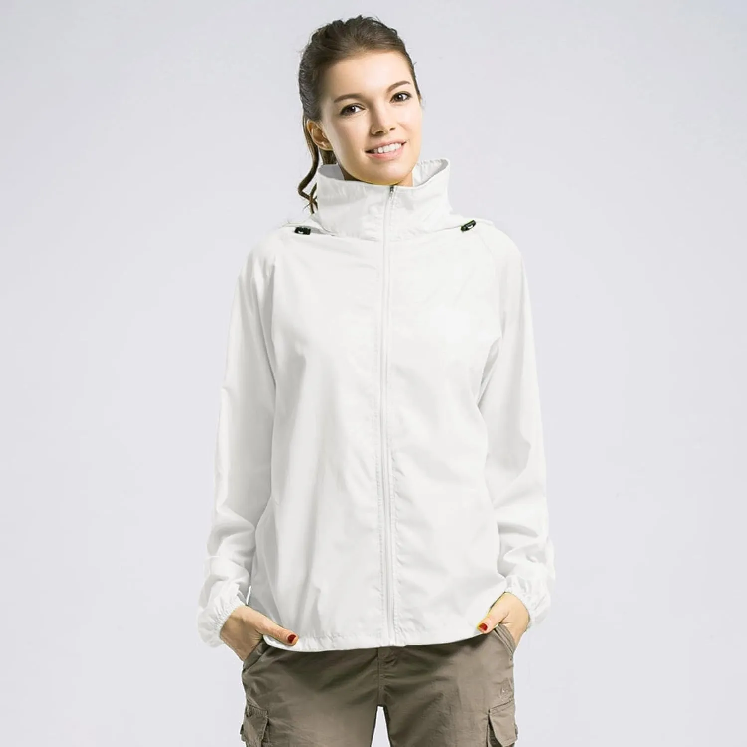 Jacket Men's Lightweight Waterproof Rain Shell Jacket Raincoat with Hood for Golf Cycling Windbreaker Outdoor Coat
