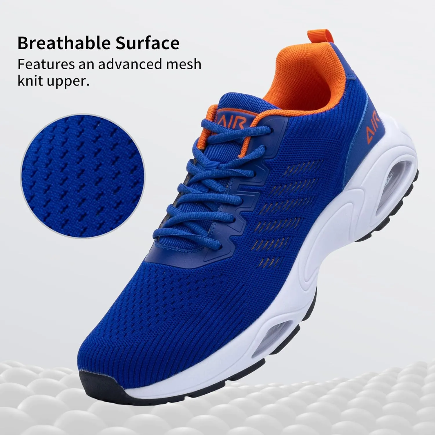 JARLIF Men's Running Shoes Athletic Cushioned Tennis Shoes Comfortable Supportive Sport Gym Jogging Sneaker