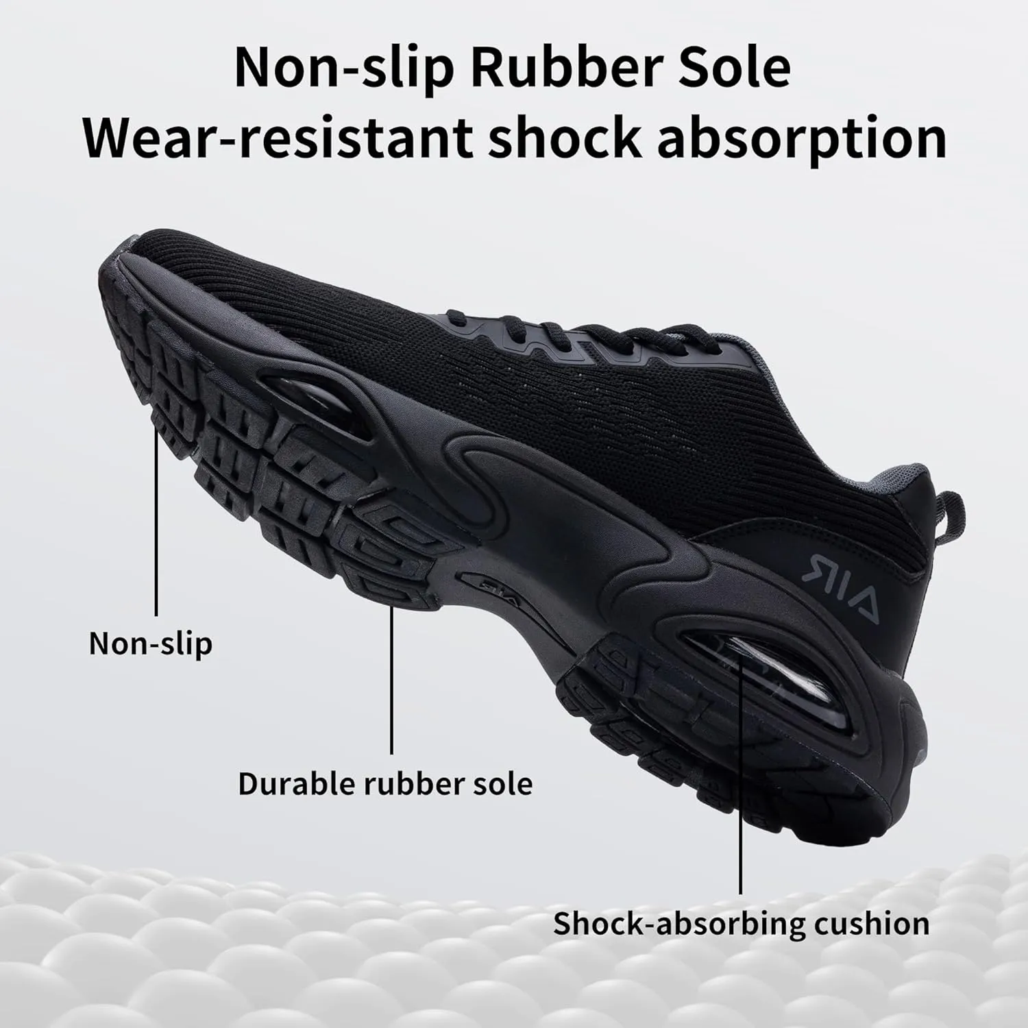 JARLIF Men's Running Shoes Athletic Cushioned Tennis Shoes Comfortable Supportive Sport Gym Jogging Sneaker