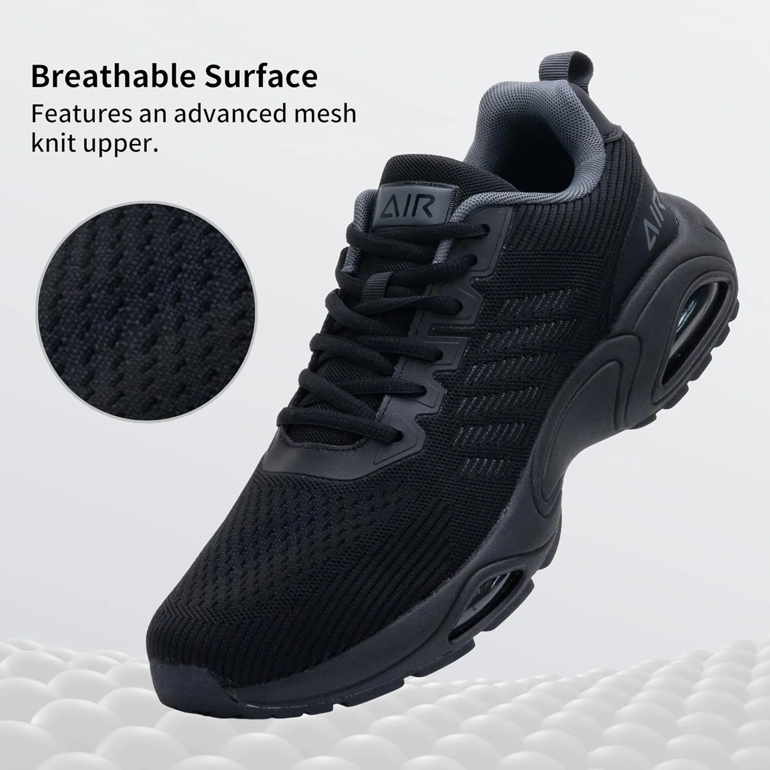 JARLIF Men's Running Shoes Athletic Cushioned Tennis Shoes Comfortable Supportive Sport Gym Jogging Sneaker