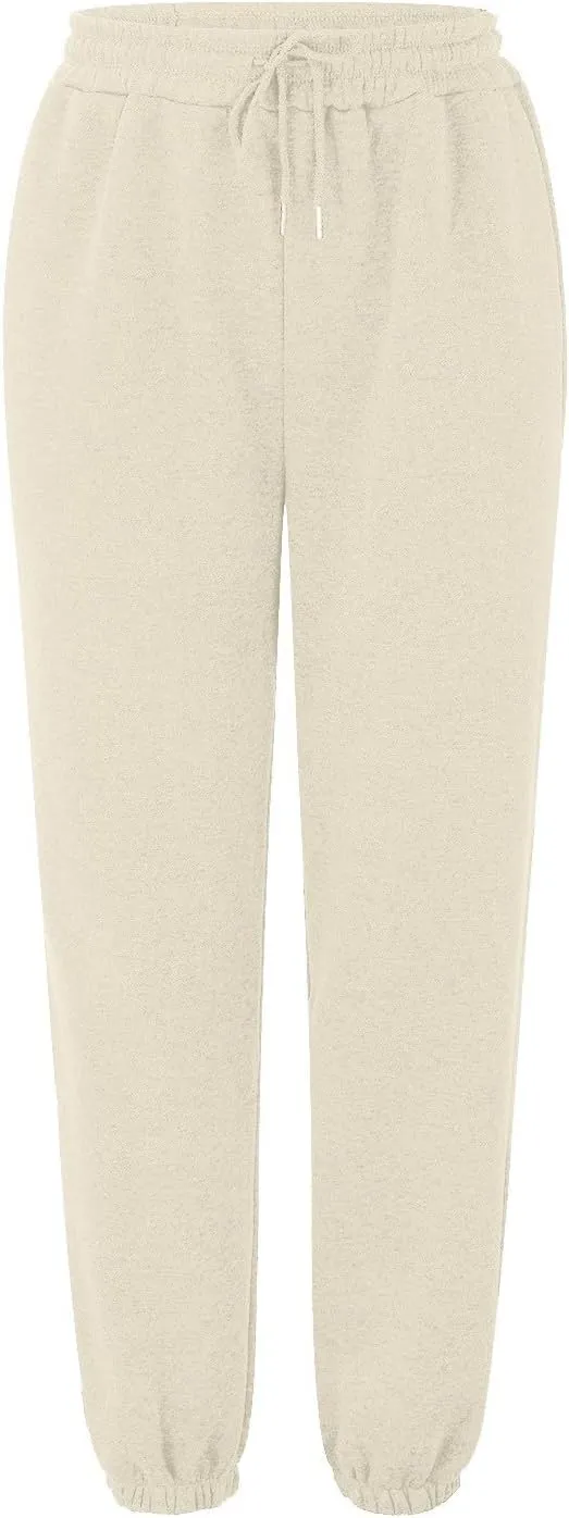 JOFOW 2024 Cinch Bottom Sweatpants Womens Sweatpants Sport Workout Active Baggy Lounge Trousers Workout Sweatpants Women