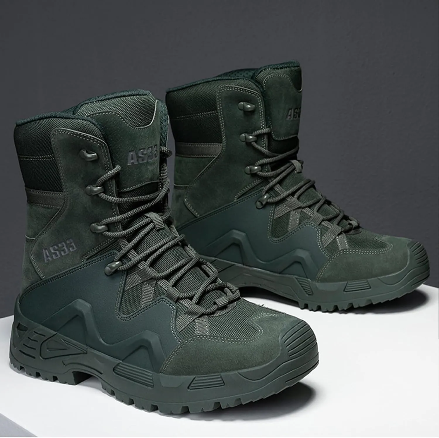 Kervaky Men's military tactical boots work boots desert boots durable boots hiking boots combat boots outdoor boots lightweight boots