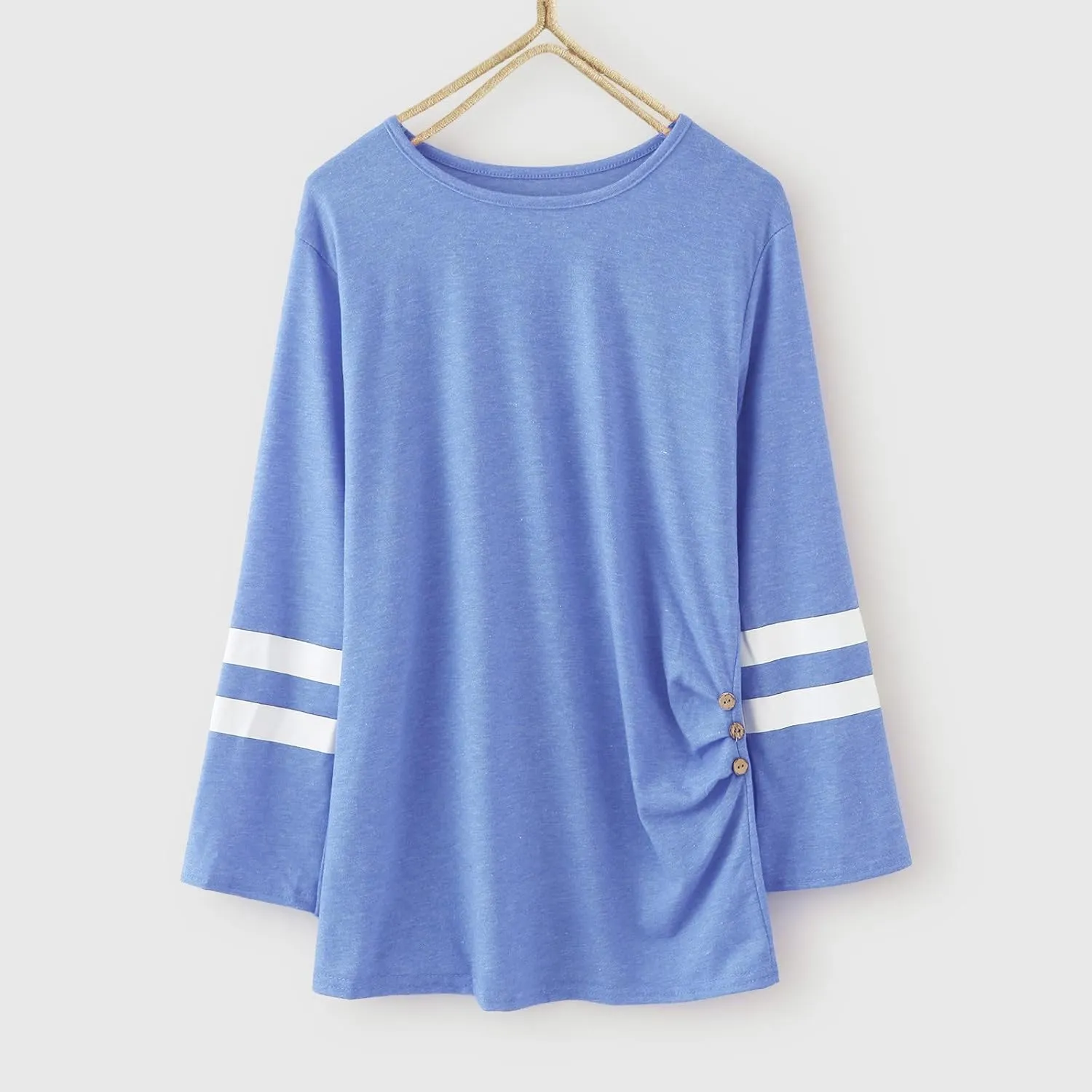Kids Front Casual Tee Sleeve T-Shirt Long Blouse Knot Tops Girls Tunic Girls Tops Light Up High Tops Girls