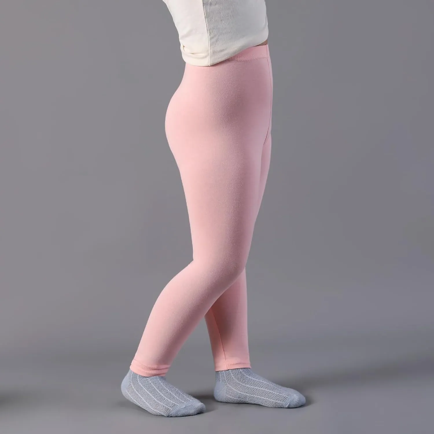Kids Girls Leggings Cotton Pants Elastic Waist Leggings Summer Solid Casual Pants Yoga Pants Outdoors Dance Pants