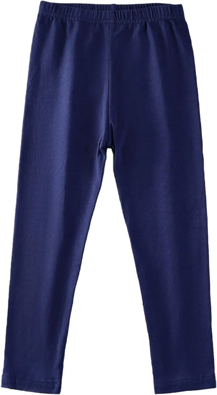 Kids Girls Leggings Cotton Pants Elastic Waist Leggings Summer Solid Casual Pants Yoga Pants Outdoors Dance Pants