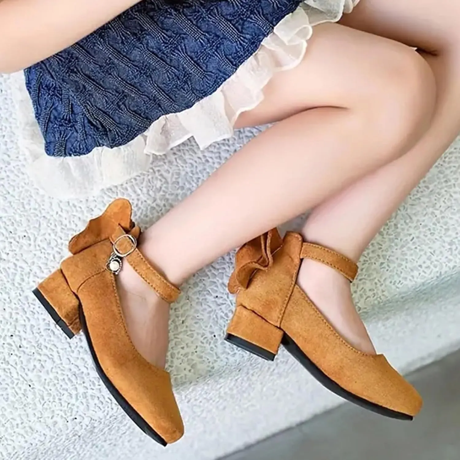 Kids Hiking Shoes Children Shoes Thick High Heel Sandals Fashionable Diamond Bow Small High Heel Toddler Slide