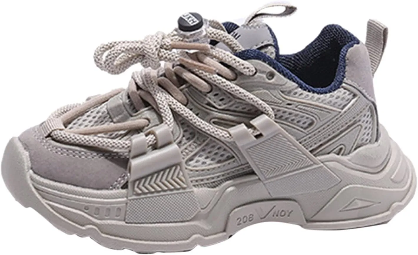 Kids Slip On Athletic Sneakers, Comfortable Running Shoes for Boys Girls Stylish Supportive Footwear for Active