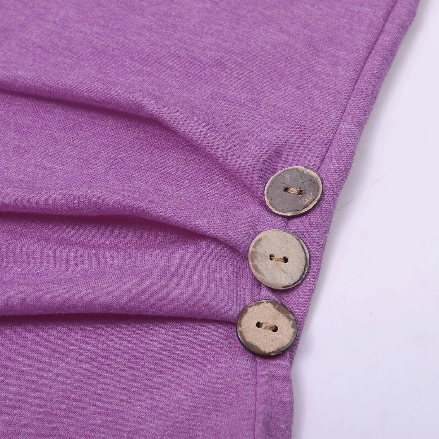 Knot Tunic Button Short Girls Sleeve Tshirt Casual Tops Front Blouse Tee Kids Girls Tops Tops Toddler Girl
