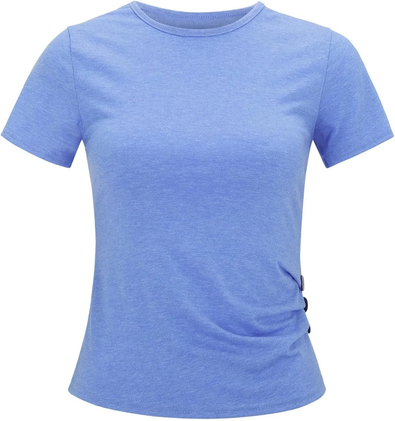 Knot Tunic Button Short Girls Sleeve Tshirt Casual Tops Front Blouse Tee Kids Girls Tops Women Tops