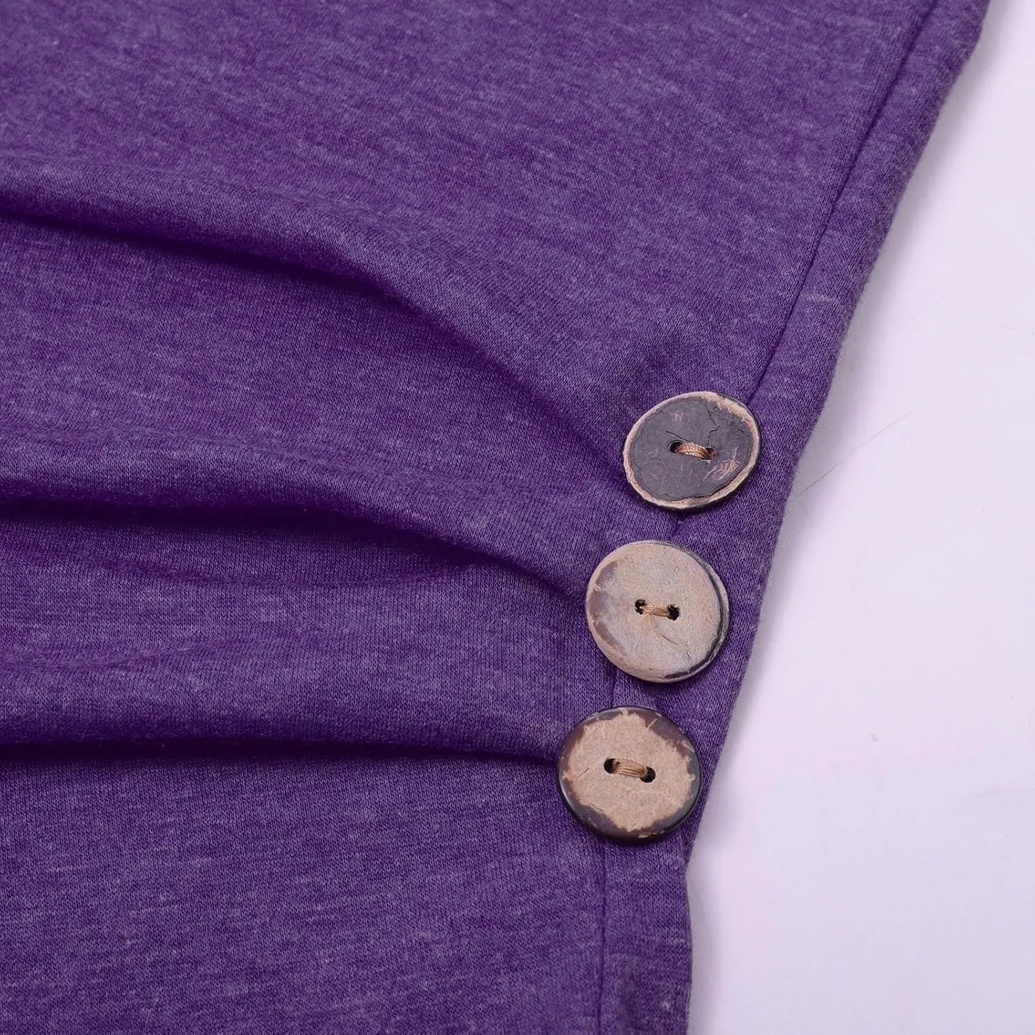 Knot Tunic Button Short Girls Sleeve Tshirt Casual Tops Front Blouse Tee Kids Girls Tops Women Tops