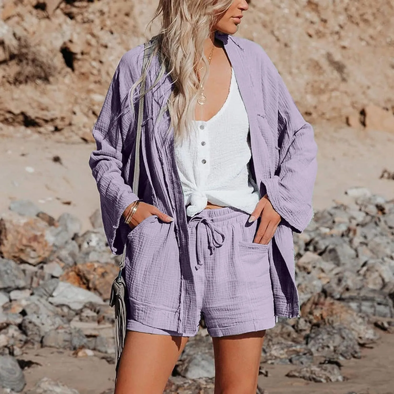 LCMTWX Golf Shorts Casual Pants High-Waist Sports Loose Shorts Casual Fashion Pants Golf Shorts Yoga Shorts for Women Women
