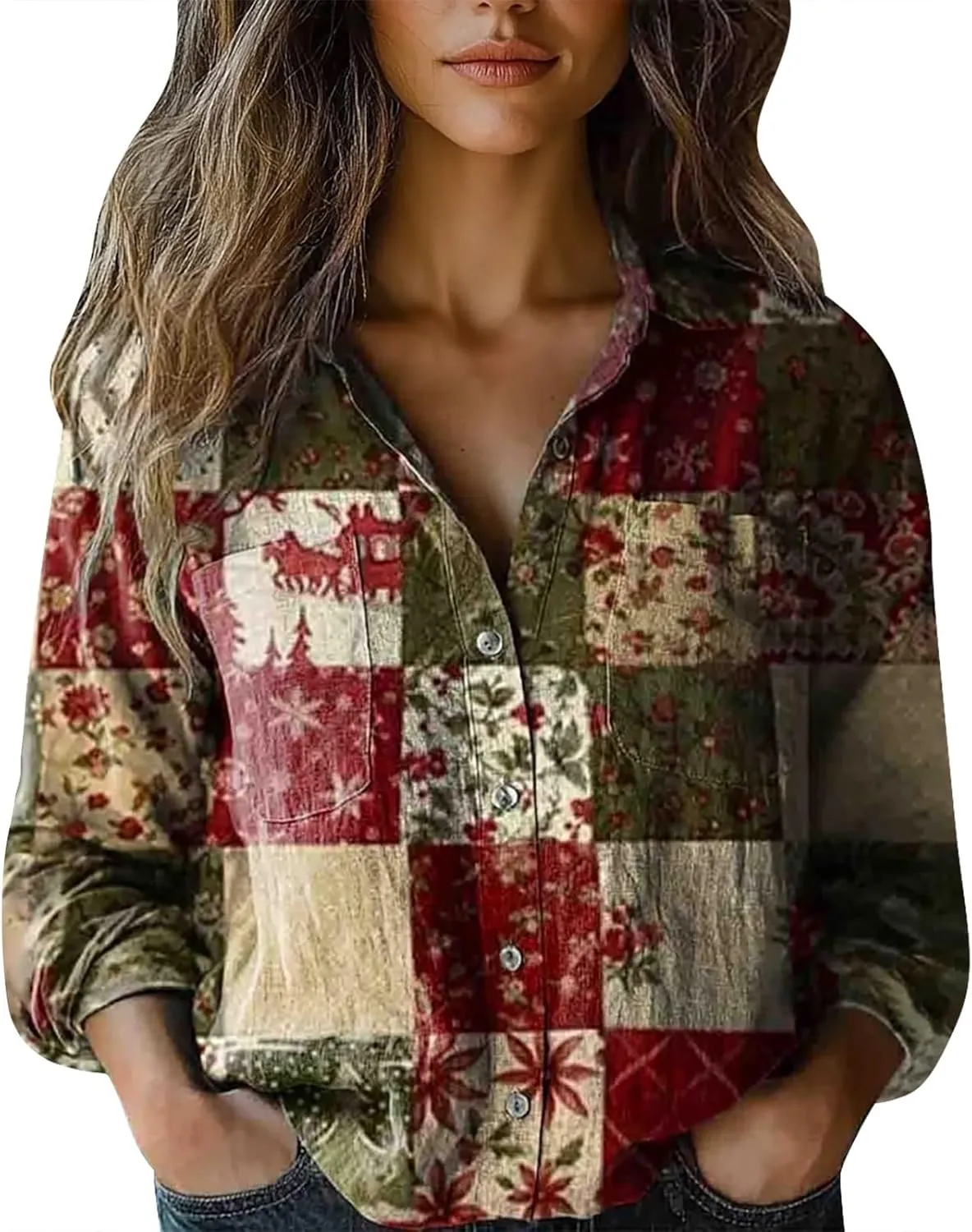 Linen Shirts for Women Fashion Down Shirts Casual Tops Long Sleeve Blouse Oversized Shirts for Women Oversized Shirt