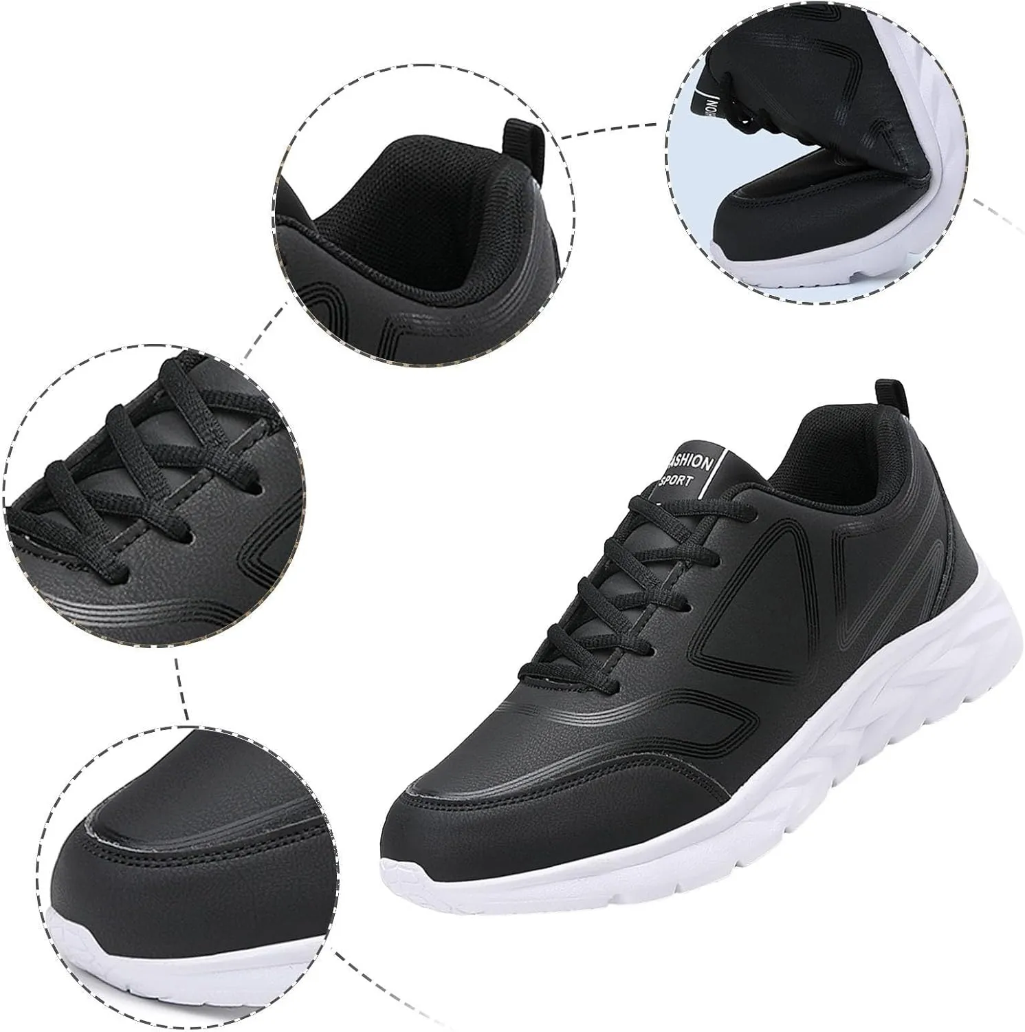 Men Casual Shoes Fashionable New Pattern Simple Solid Color Autumn and Winter Lace Up Flat Bottom Men Shoes Casual Dress