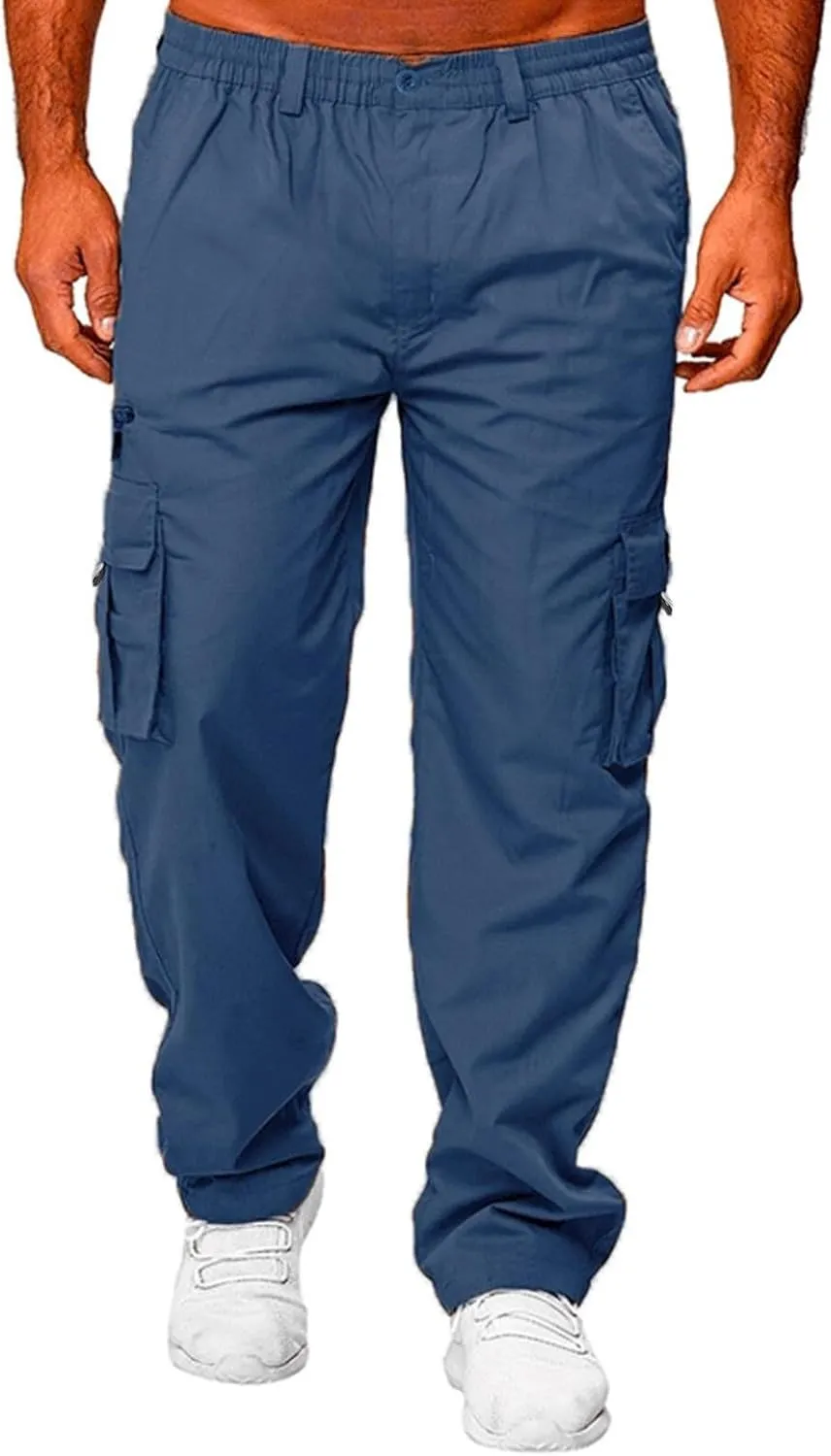 Men Joggers Chino Cargo Pants Hiking Outdoor Recreation Pants Twill Fitness Track Jogging Pants Casual Cotton Pants Sweatpant