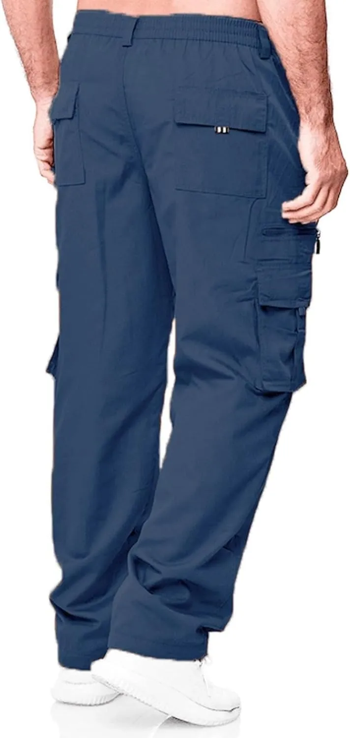 Men Joggers Chino Cargo Pants Hiking Outdoor Recreation Pants Twill Fitness Track Jogging Pants Casual Cotton Pants Sweatpant