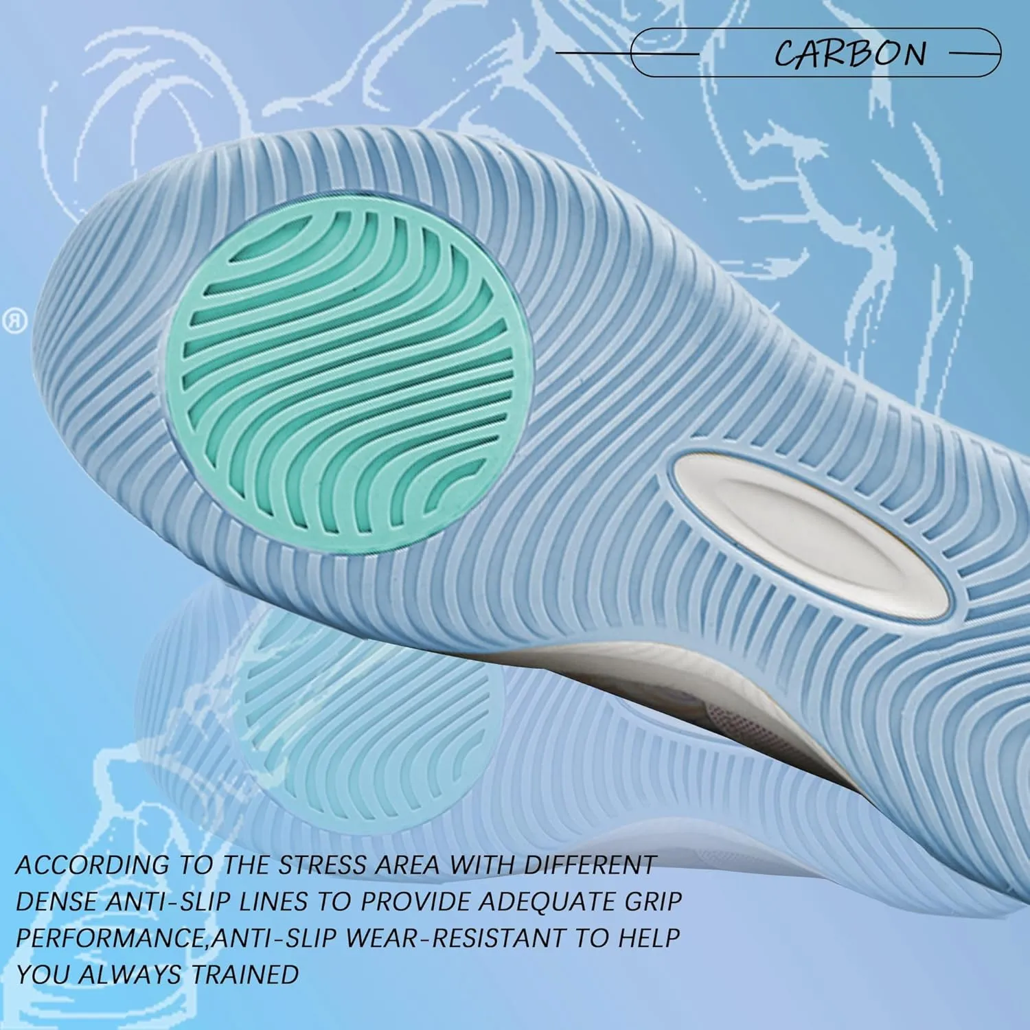 Men's Basketball Shoes Fashionable Breathable Anti Slip Sports Shoes Outdoor Running Fitness Training Shoes