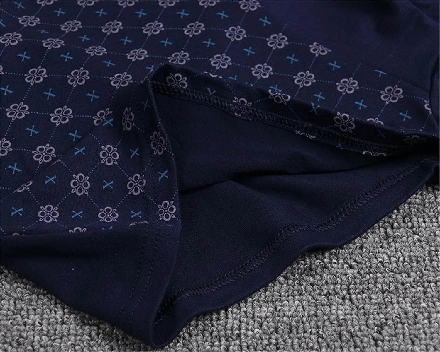 Men's Boxer Briefs Loose Fit Breathable Comfort Soft Underwear Plus Size Seamless Underwear Dot Print