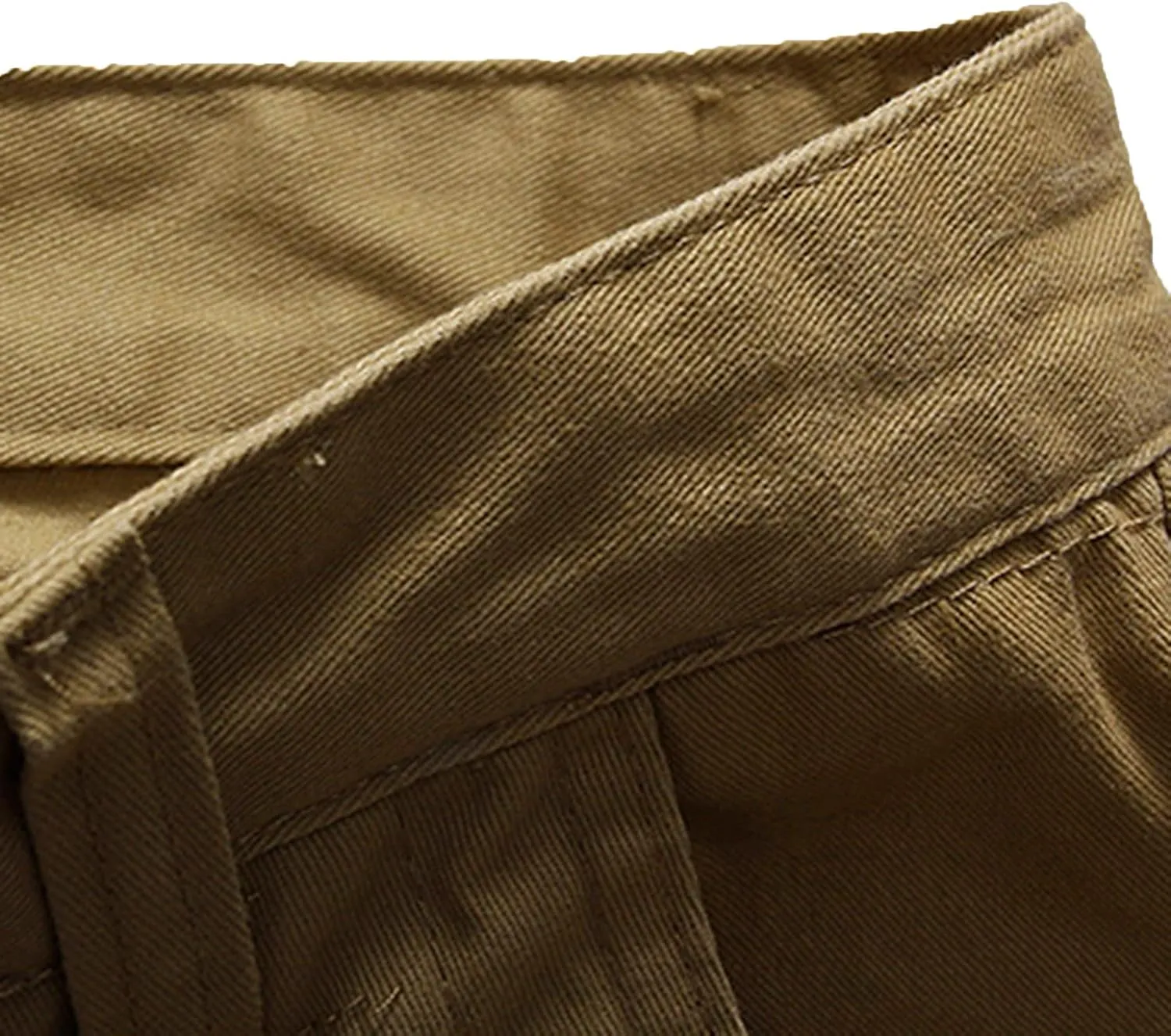 Men's Cargo Shorts Elastic Waistband Drawstring Summer Casual Cotton Shorts Big & Tall Relaxed Fit Work Shorts Outdoor Short