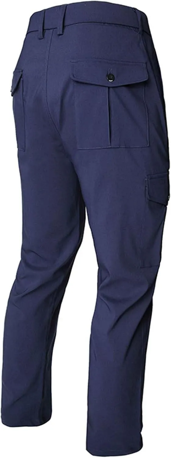 Men's Casual Cargo Pants Workout Joggers Stretch Sweatpants Hiking Drawstring Tactical Pants with Multi Pockets Cargo Joggers