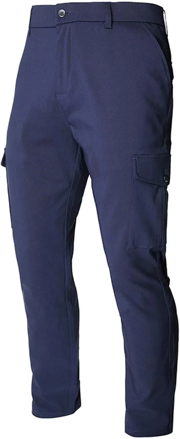 Men's Casual Cargo Pants Workout Joggers Stretch Sweatpants Hiking Drawstring Tactical Pants with Multi Pockets Cargo Joggers