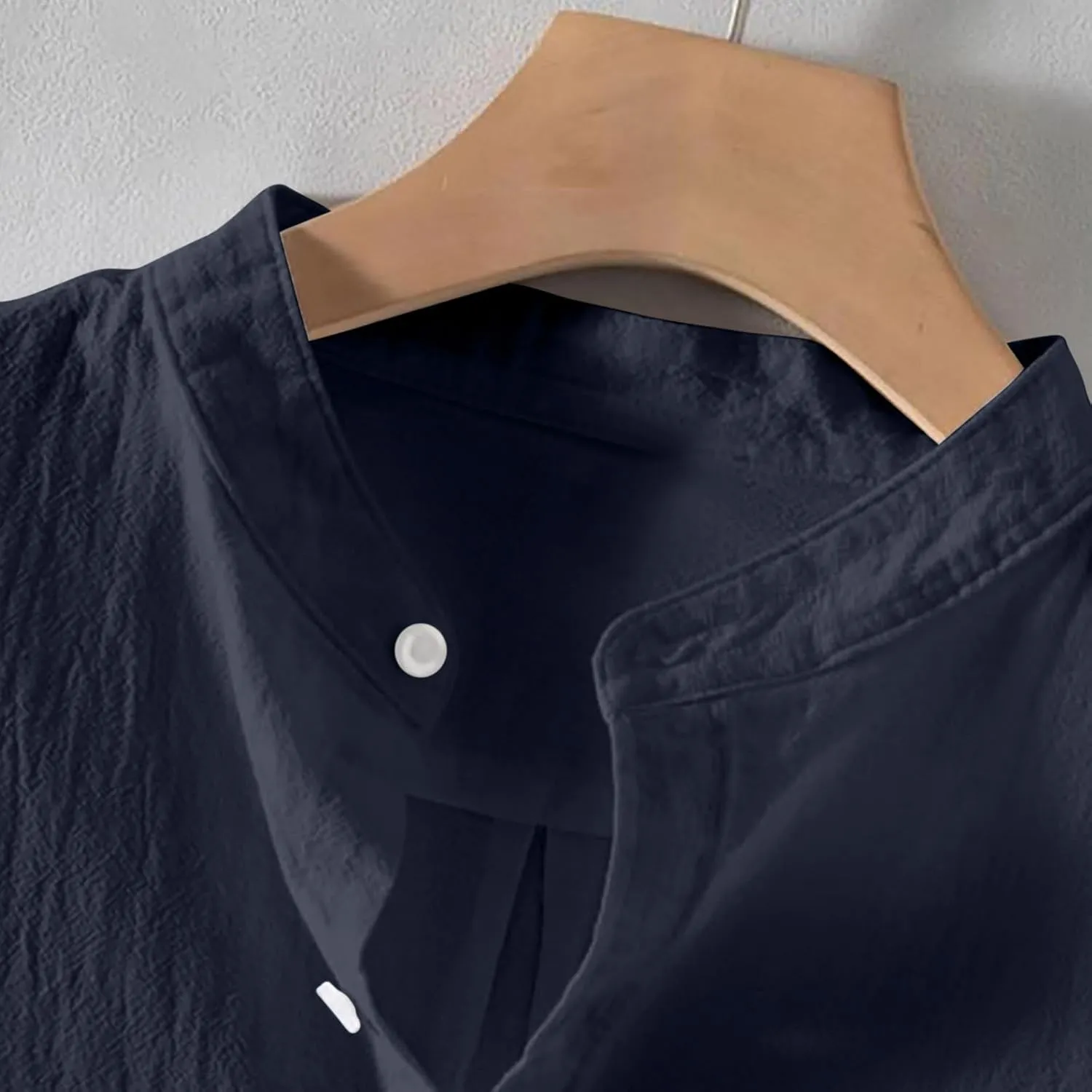 Mens Linen Shirts Summer Casual Button Down Lapel Collar Work Office Shacket Jackets Short Sleeve Flowy Boho Beach Tees