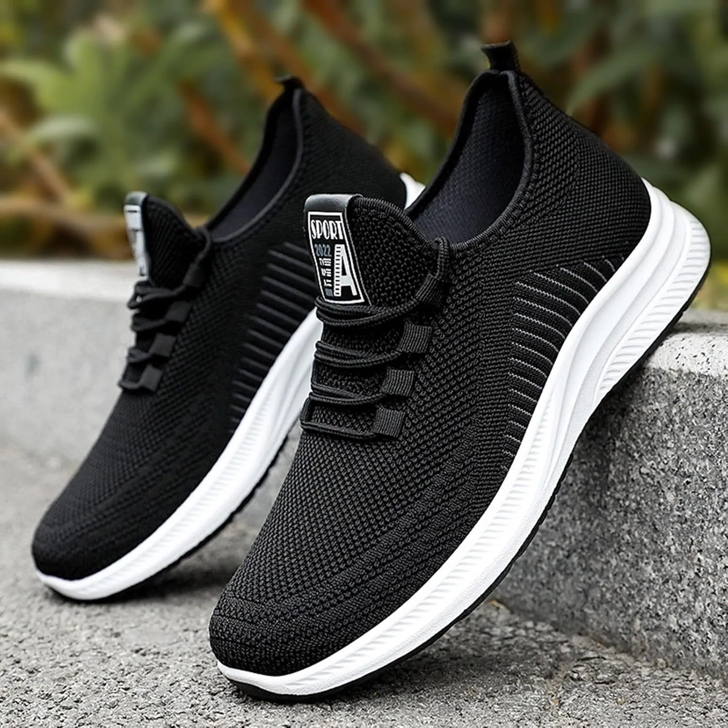 Mens Loafers & Slip-Ons Men Autumn and Winter Comfortable Fashion Lightweight Breathable Soft Solid Color Slip On