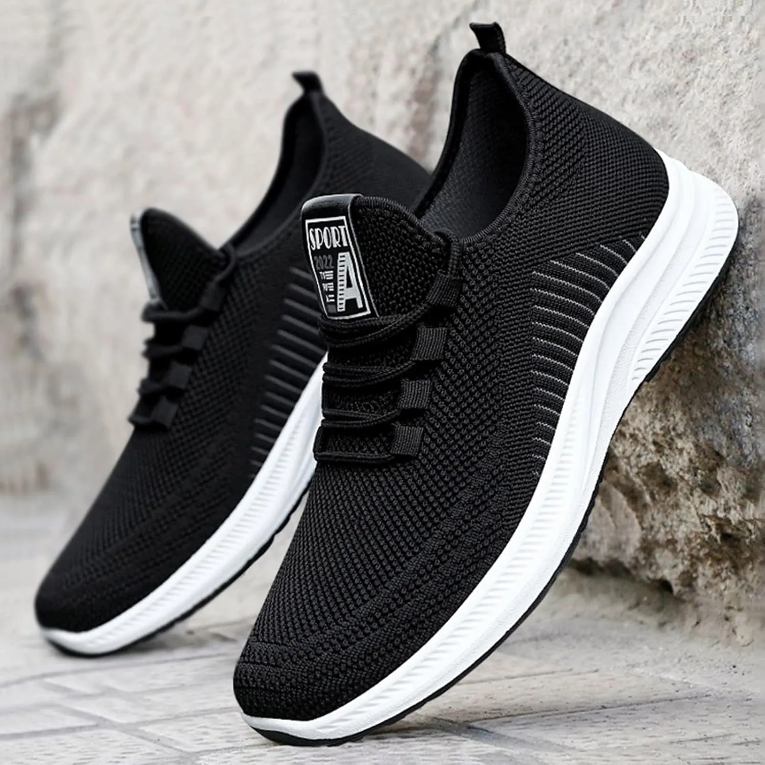 Mens Loafers & Slip-Ons Men Autumn and Winter Comfortable Fashion Lightweight Breathable Soft Solid Color Slip On