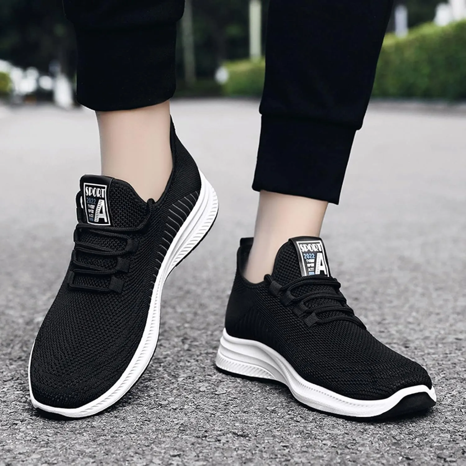 Mens Loafers & Slip-Ons Men Autumn and Winter Comfortable Fashion Lightweight Breathable Soft Solid Color Slip On