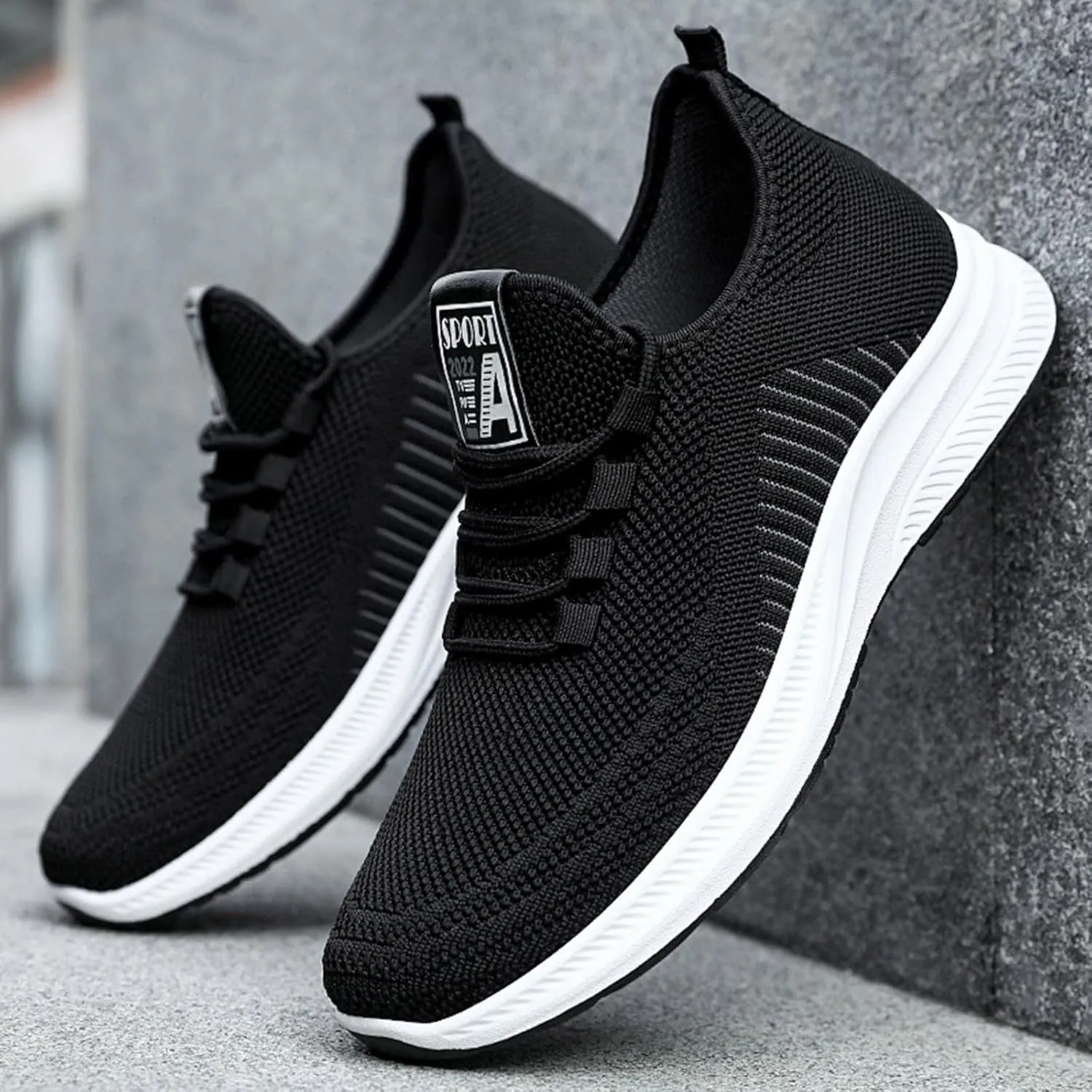 Mens Loafers & Slip-Ons Men Autumn and Winter Comfortable Fashion Lightweight Breathable Soft Solid Color Slip On