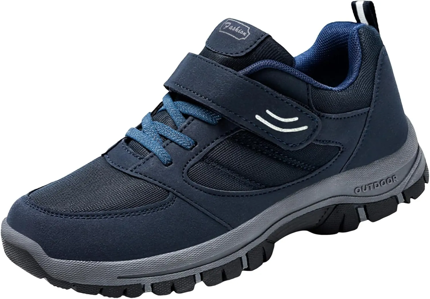 Mens Loafers & Slip-Ons Men Casual Shoes Fashionable New Pattern Solid Color Simple Thick Sole Hook Loop Four