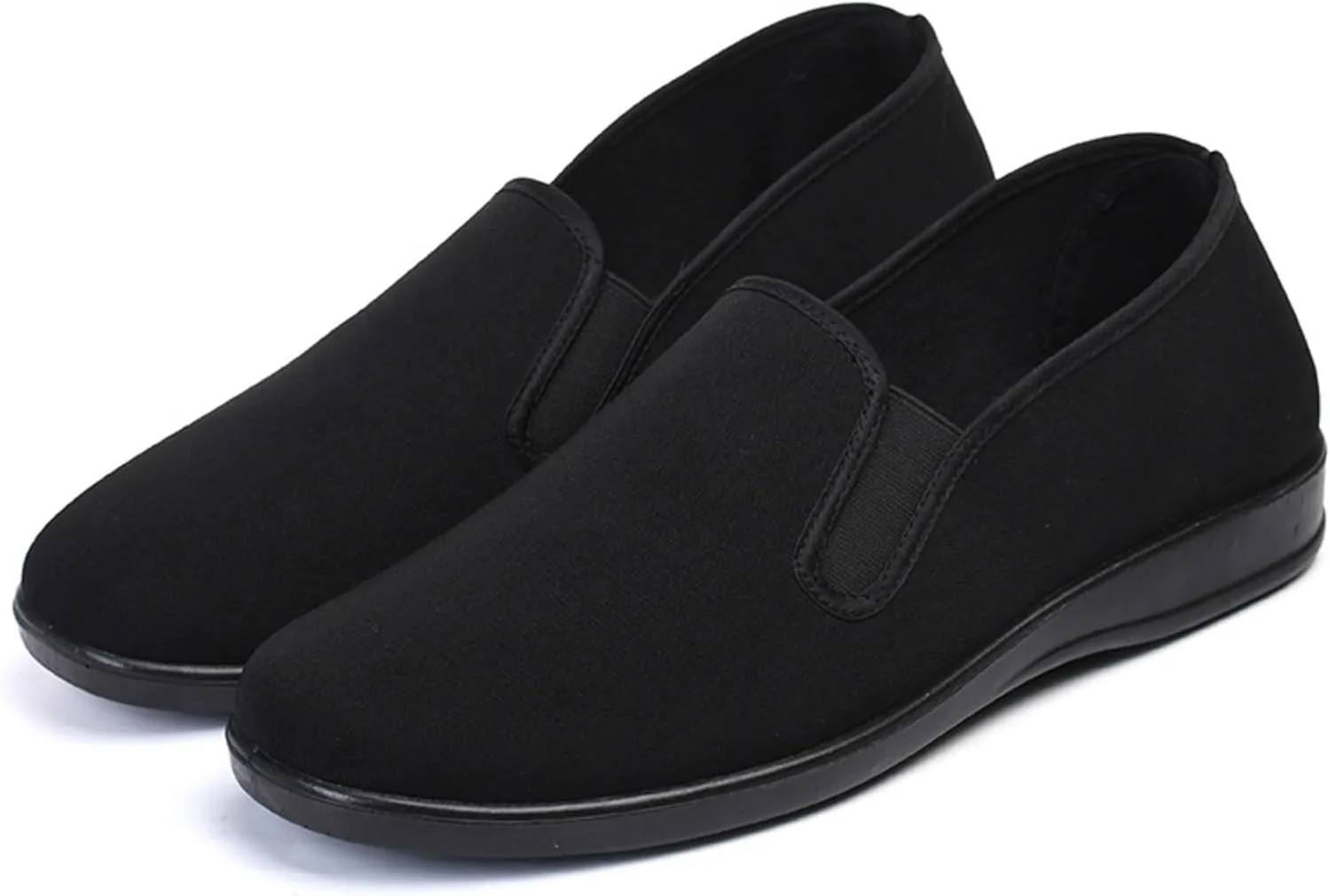 Mens Loafers & Slip-Ons Men Fashion Round Toe Soft Bottom Lightweight Work Shoes Breathable Comfortable Flat