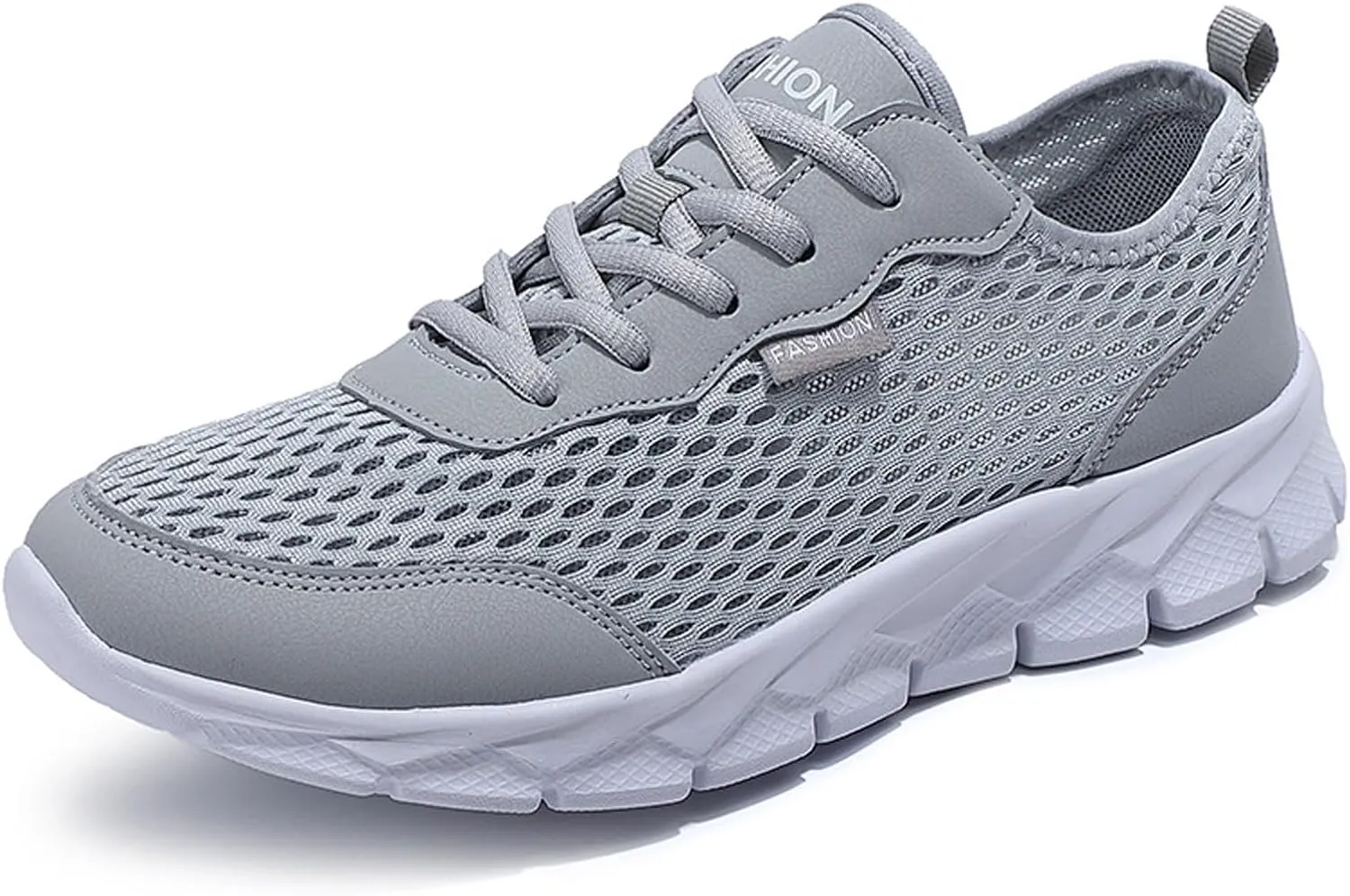 Mens Loafers & Slip-Ons Men Lightweight Breathable Mesh Shoes Running Shoes Mesh Shoes Lace Up Large Size Casual