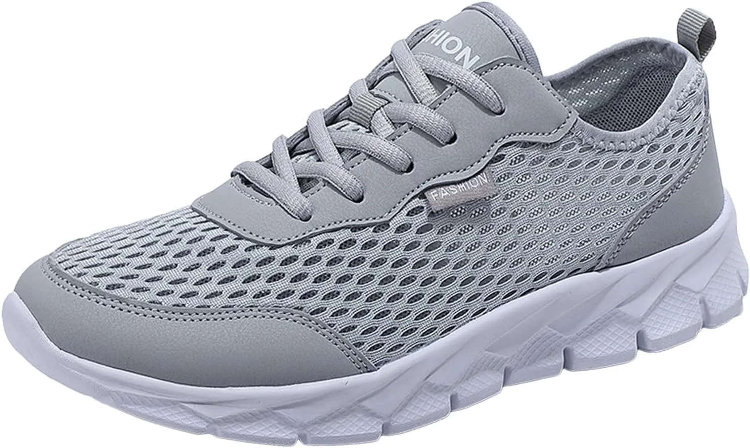 Mens Loafers & Slip-Ons Men Lightweight Breathable Mesh Shoes Running Shoes Mesh Shoes Lace Up Large Size Casual